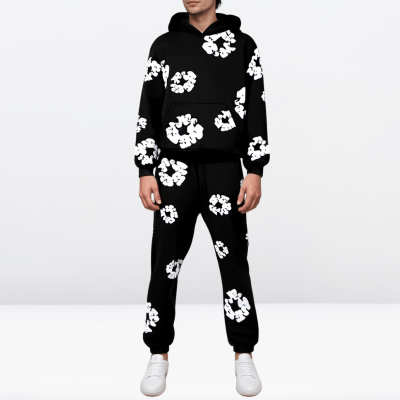 Casual Unisex Tracksuit with Hoodie and Pants