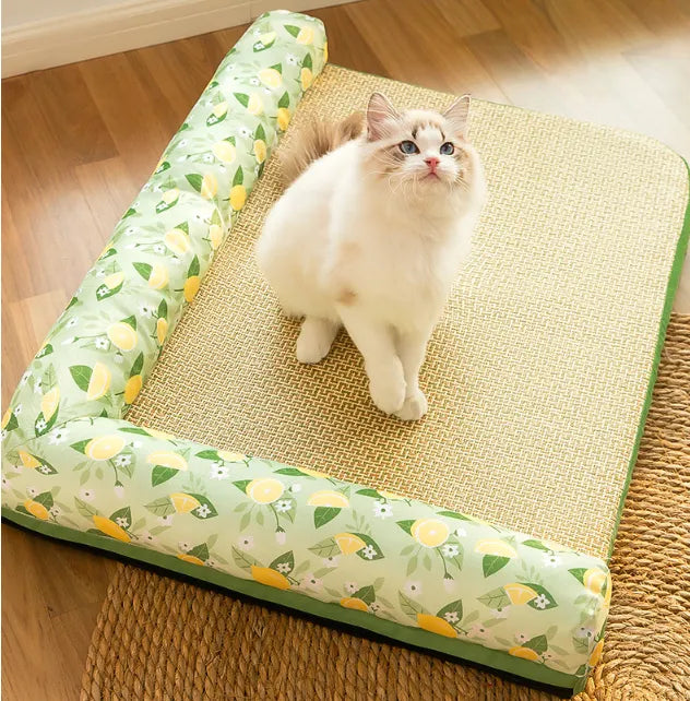 Cat Cooling Mat with Raised Rim