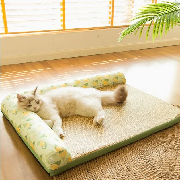 Cat Cooling Mat with Raised Rim