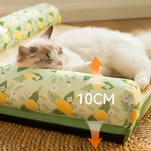 Cat Cooling Mat with Raised Rim
