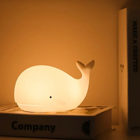 Charming Color-Changing Whale Night Light - Magical Atmosphere