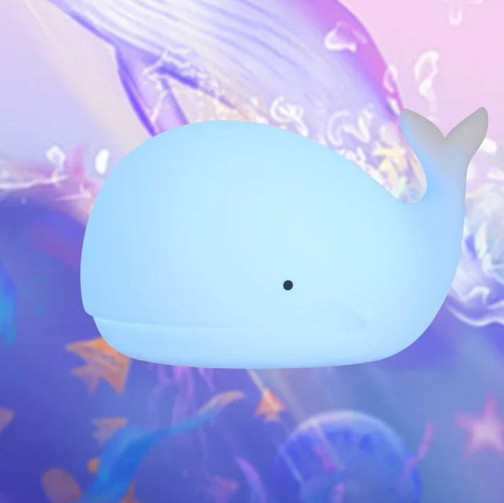 Charming Color-Changing Whale Night Light - Magical Atmosphere