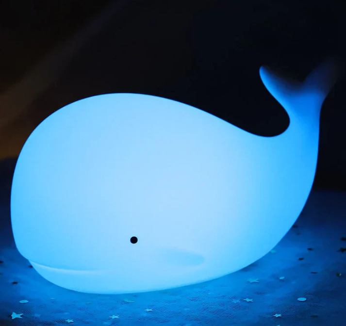 Charming Color-Changing Whale Night Light - Magical Atmosphere