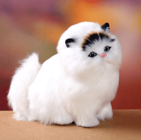 Charming Electric Interactive Plush Kitten Toy