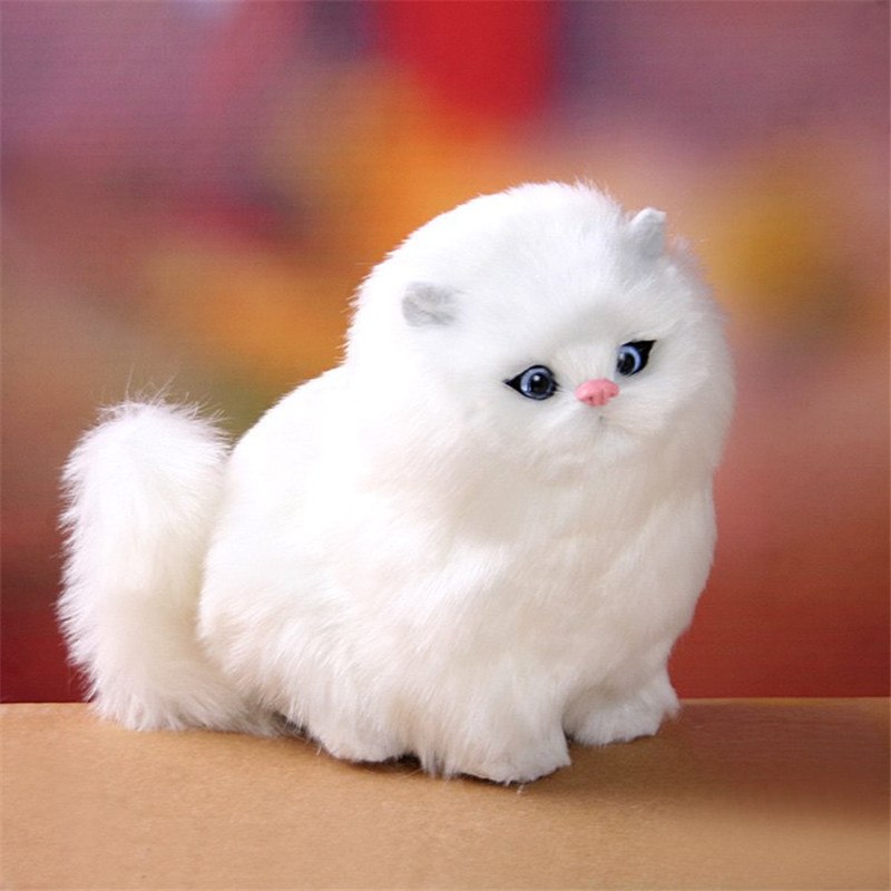 Charming Electric Interactive Plush Kitten Toy