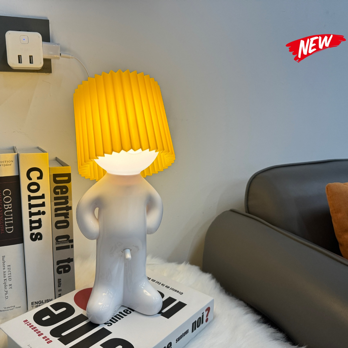 Charming Small Decorative LED Boy Lamp