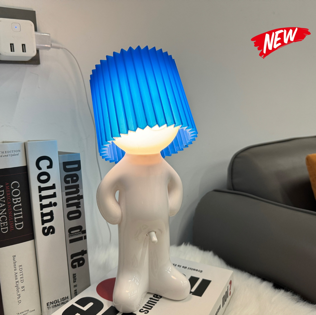Charming Small Decorative LED Boy Lamp