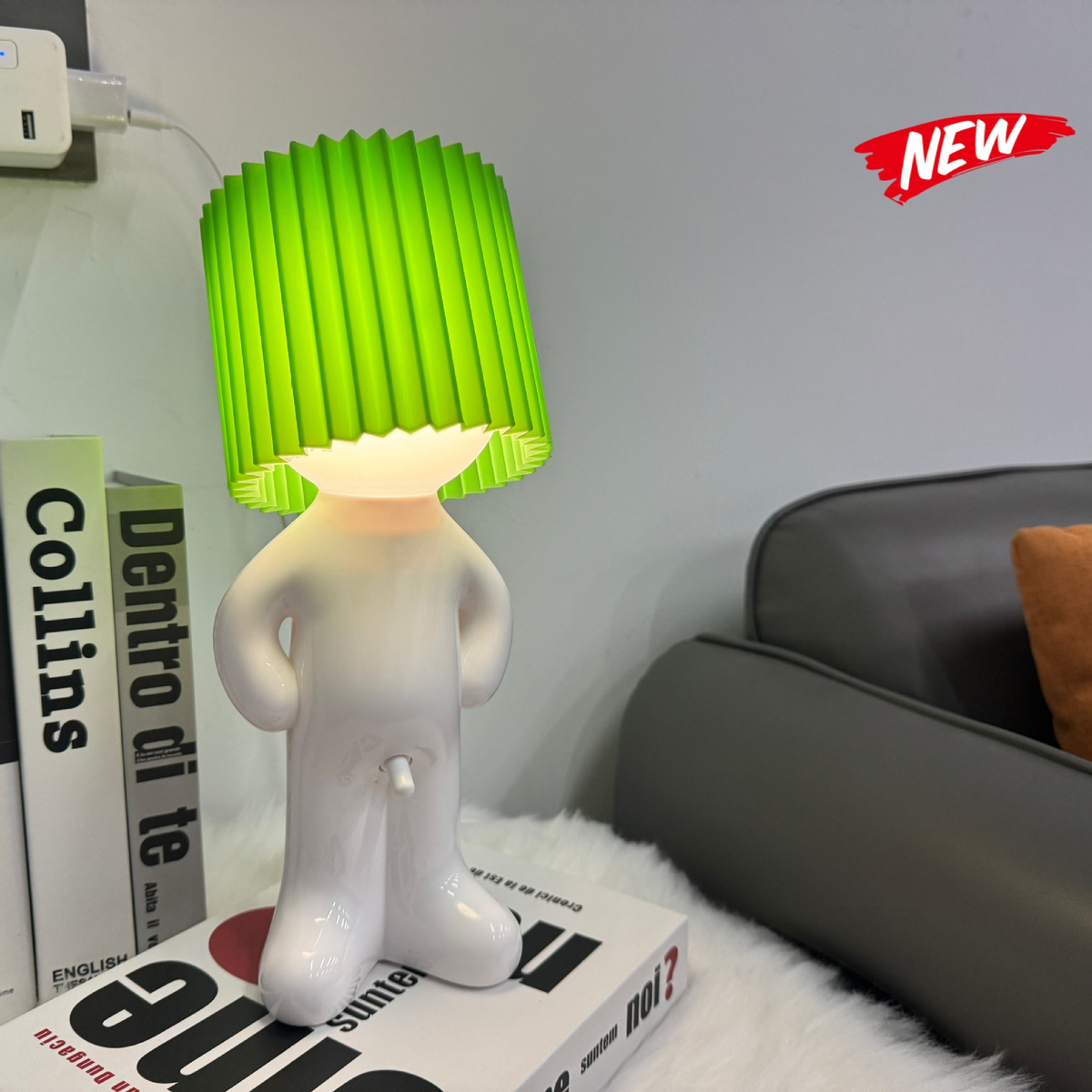 Charming Small Decorative LED Boy Lamp