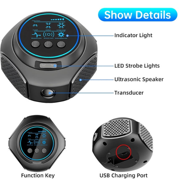 Chemical-Free Plug-In Ultrasonic Spider Repeller