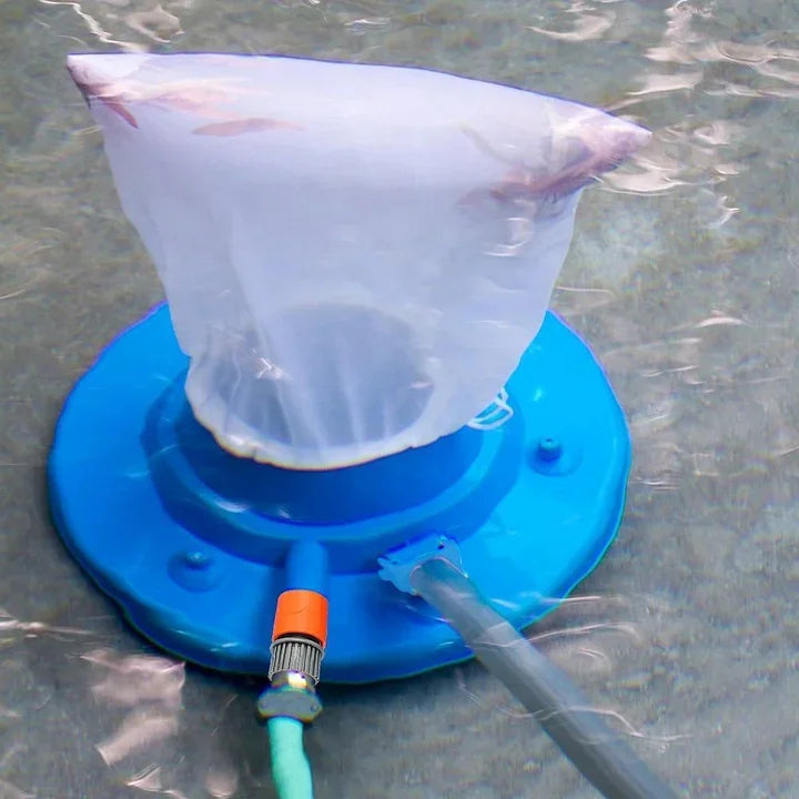 Chemical-Free Pool Vacuum Cleaner with Powerful Hose Suction for Leaves, Dirt & Debris