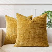 Chenille Sofa Cushion Cover - Soft Solid-Colour Finish | Elegant Decoration for Living Room and Bedroom