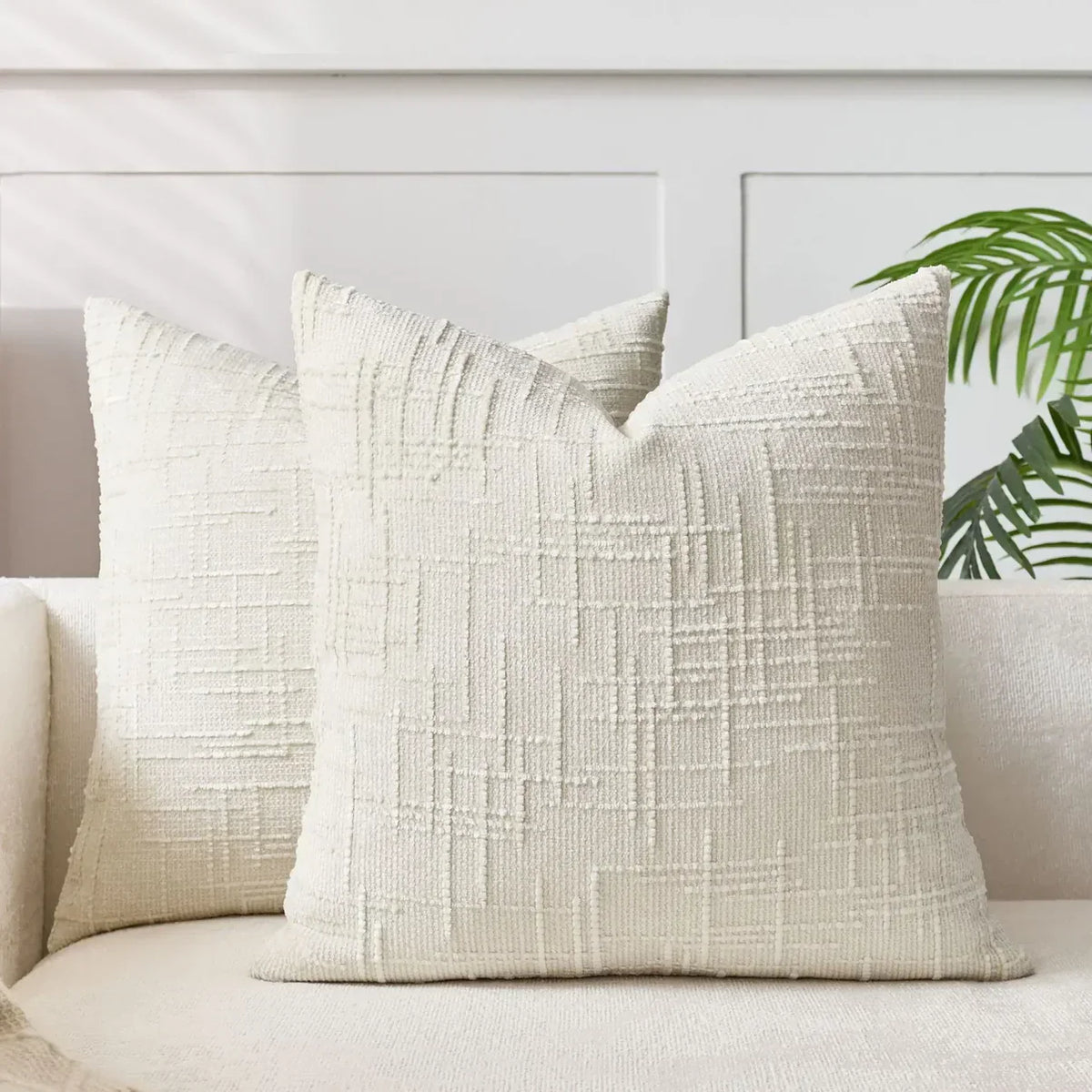 Chenille Sofa Cushion Cover - Soft Solid-Colour Finish | Elegant Decoration for Living Room and Bedroom