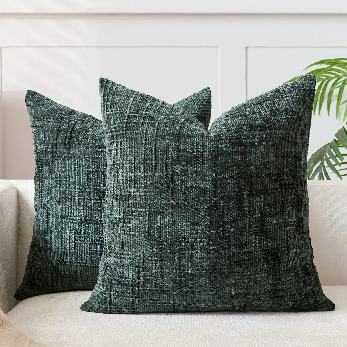 Chenille Sofa Cushion Cover - Soft Solid-Colour Finish | Elegant Decoration for Living Room and Bedroom