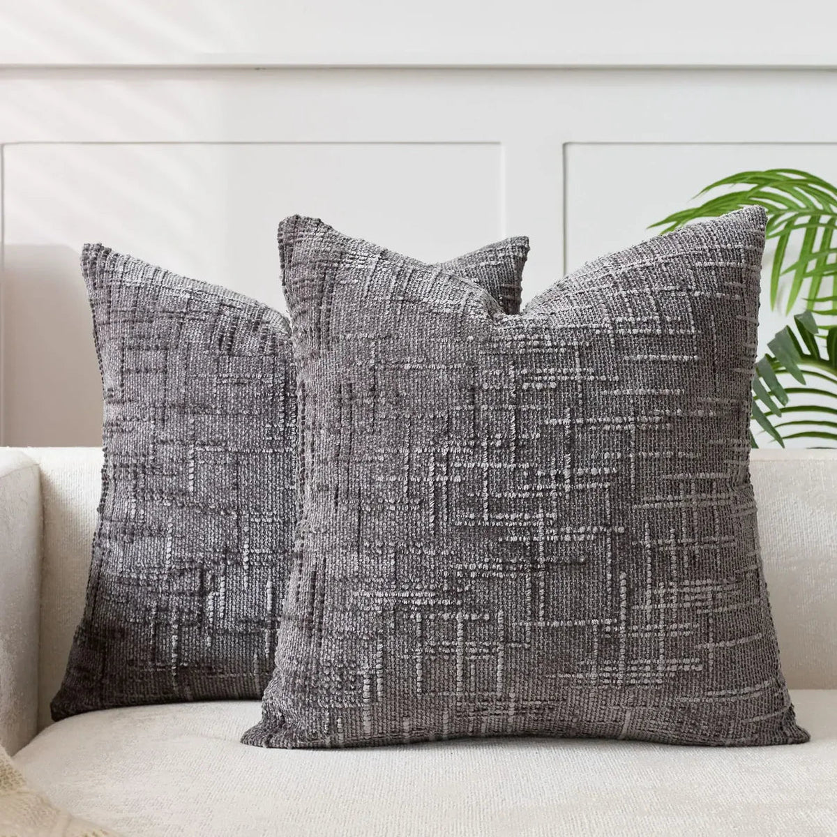 Chenille Sofa Cushion Cover - Soft Solid-Colour Finish | Elegant Decoration for Living Room and Bedroom