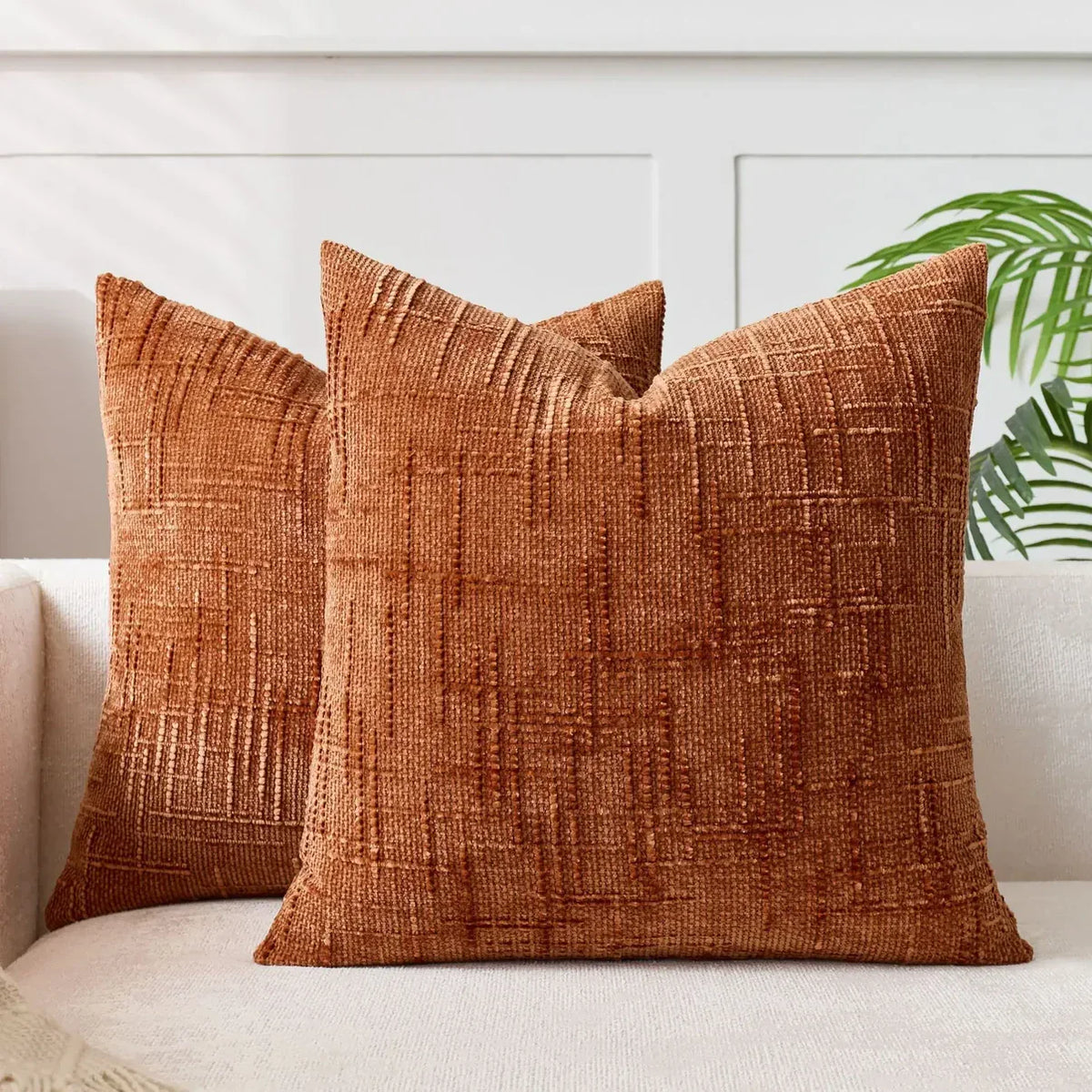 Chenille Sofa Cushion Cover - Soft Solid-Colour Finish | Elegant Decoration for Living Room and Bedroom