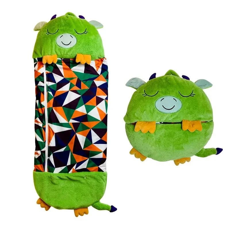 Children's 2-in-1 Cozy Sleeping Bag and Cuddle Toy