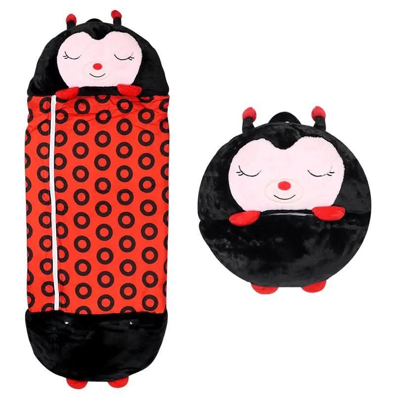 Children's 2-in-1 Cozy Sleeping Bag and Cuddle Toy
