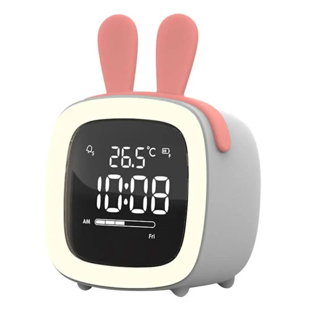 Children's Alarm Clock with Night Light and Cute Animal Design