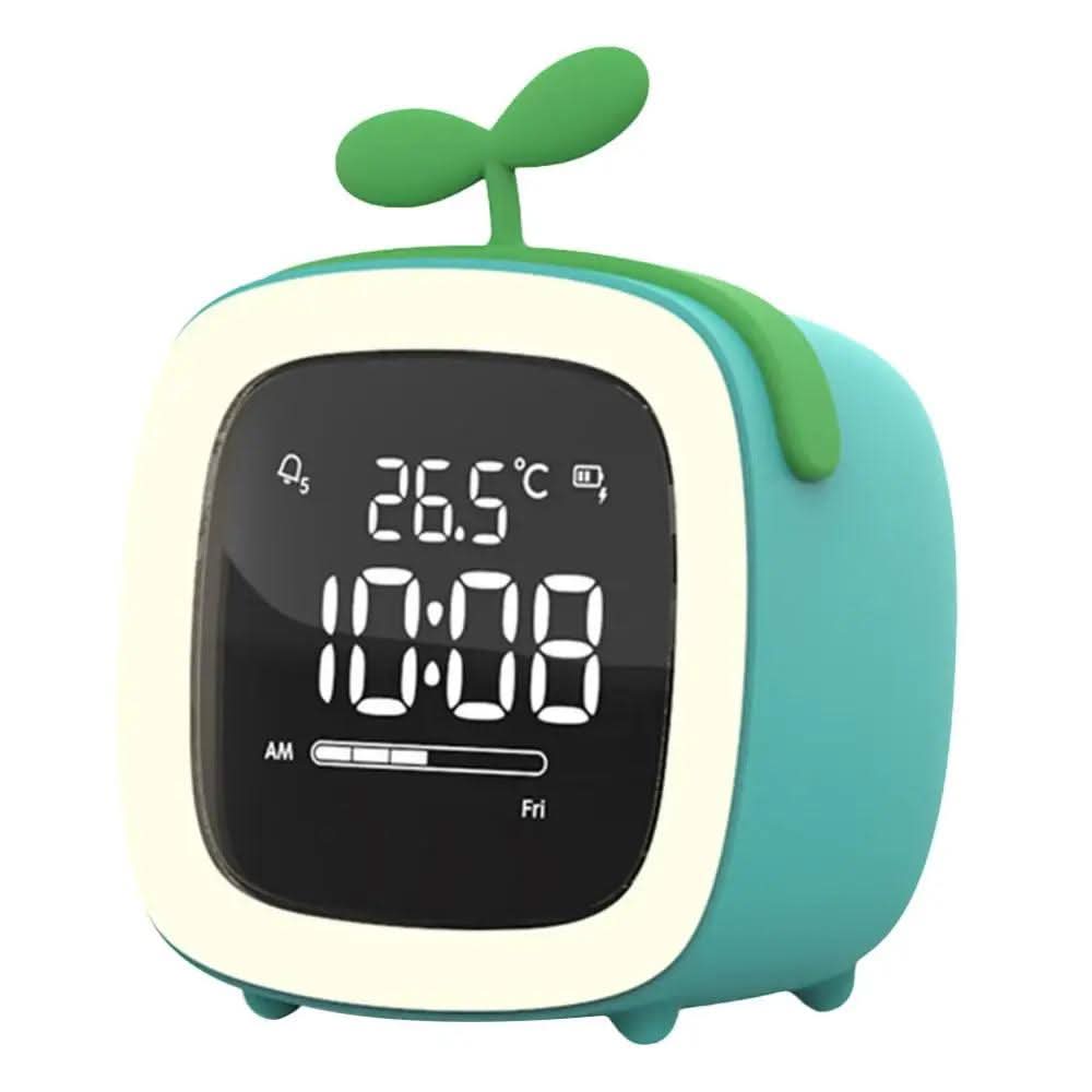 Children's Alarm Clock with Night Light and Cute Animal Design