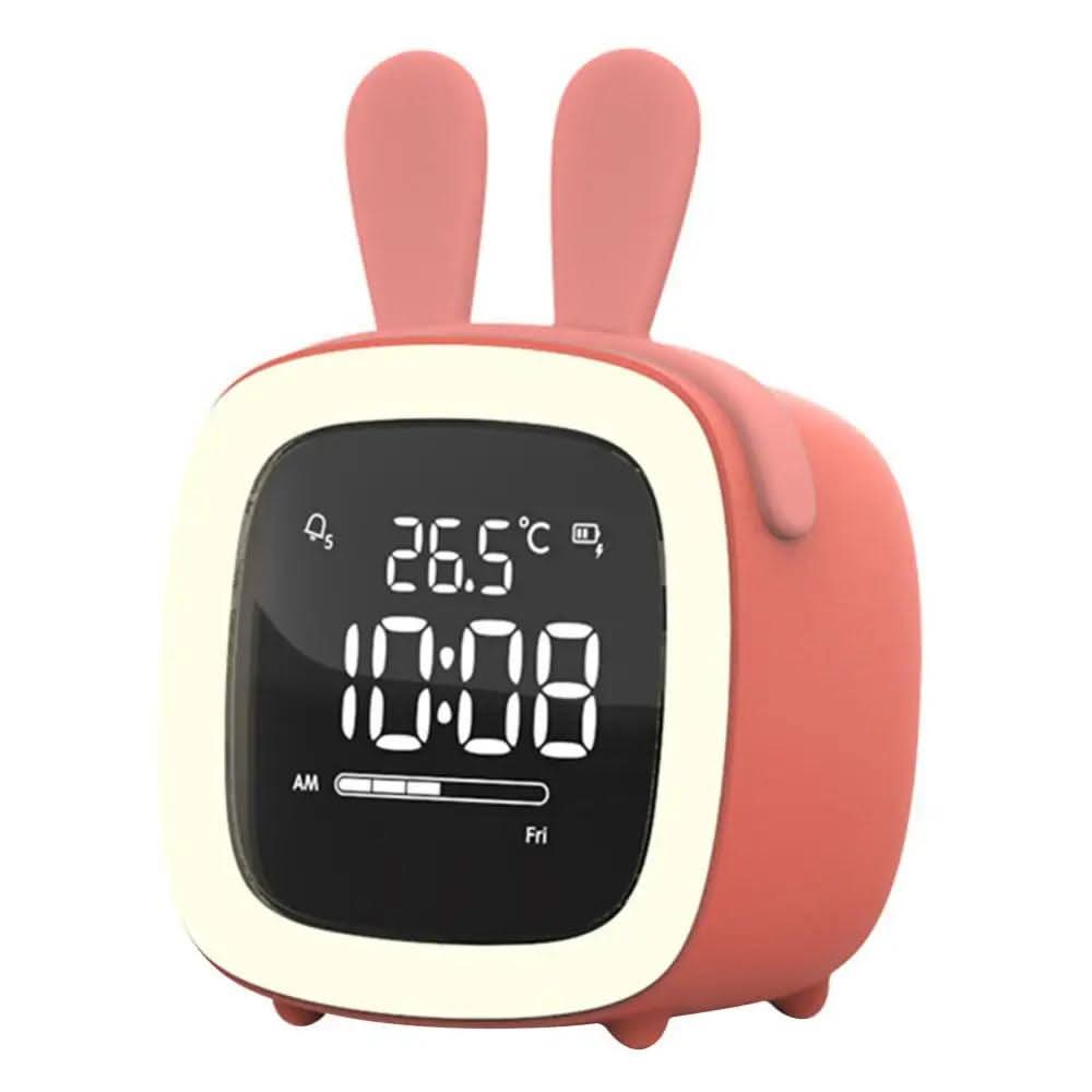 Children's Alarm Clock with Night Light and Cute Animal Design