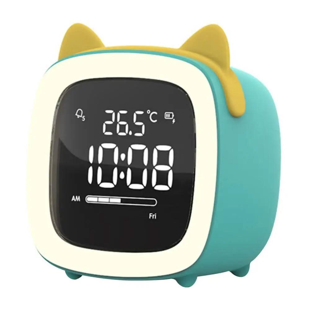 Children's Alarm Clock with Night Light and Cute Animal Design