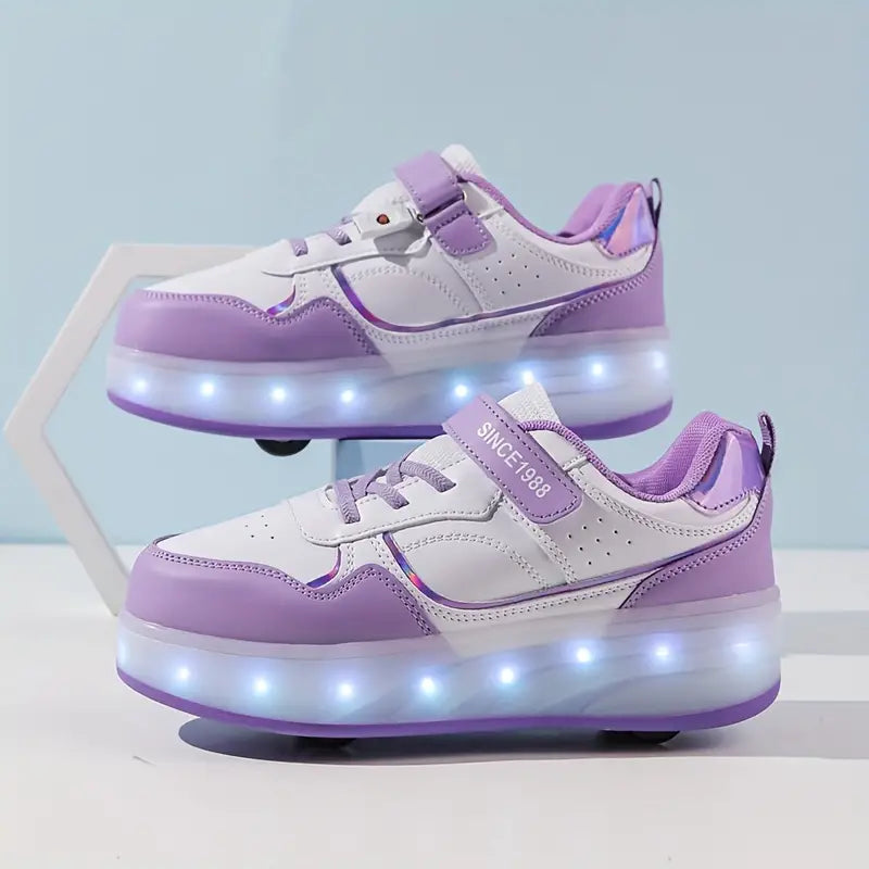 Children's Light-Up Roller Shoes