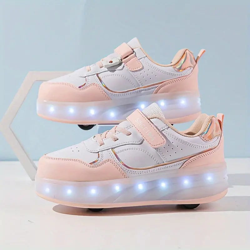 Children's Light-Up Roller Shoes