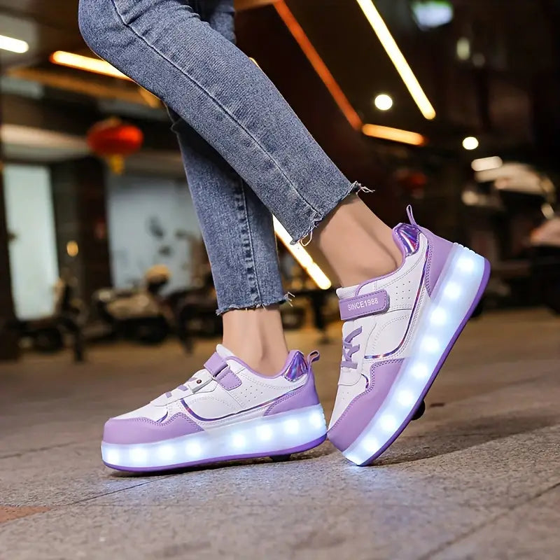 Children's Light-Up Roller Shoes