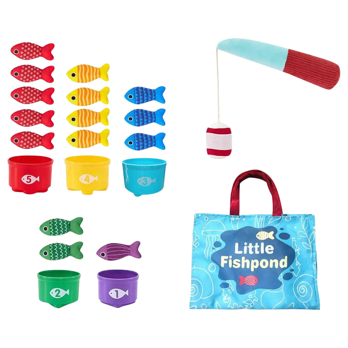 Children's Magnetic Fishing Game for Skill Development