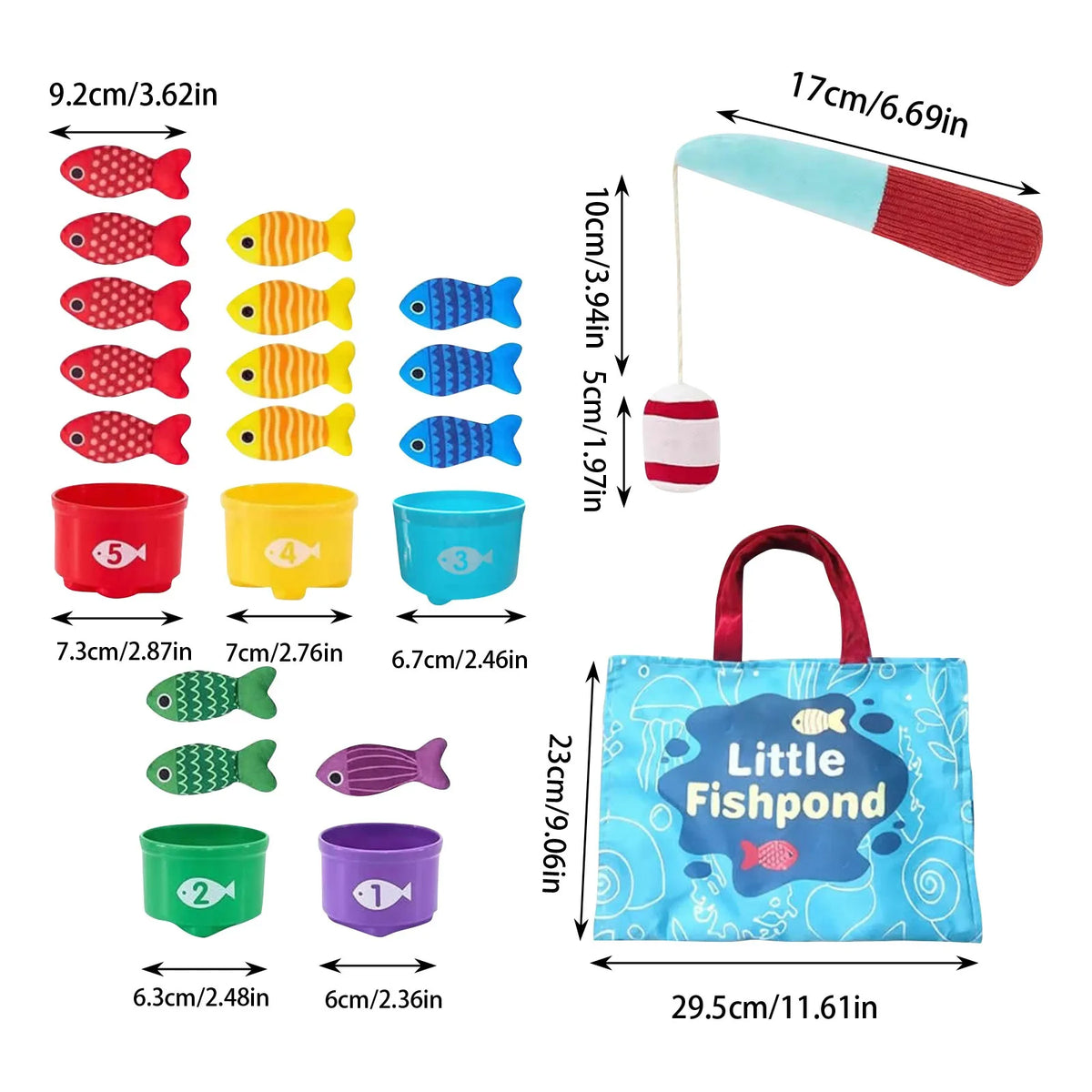 Children's Magnetic Fishing Game for Skill Development