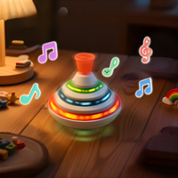 Children's Musical Light-Up Spinning Top Sensory Toy