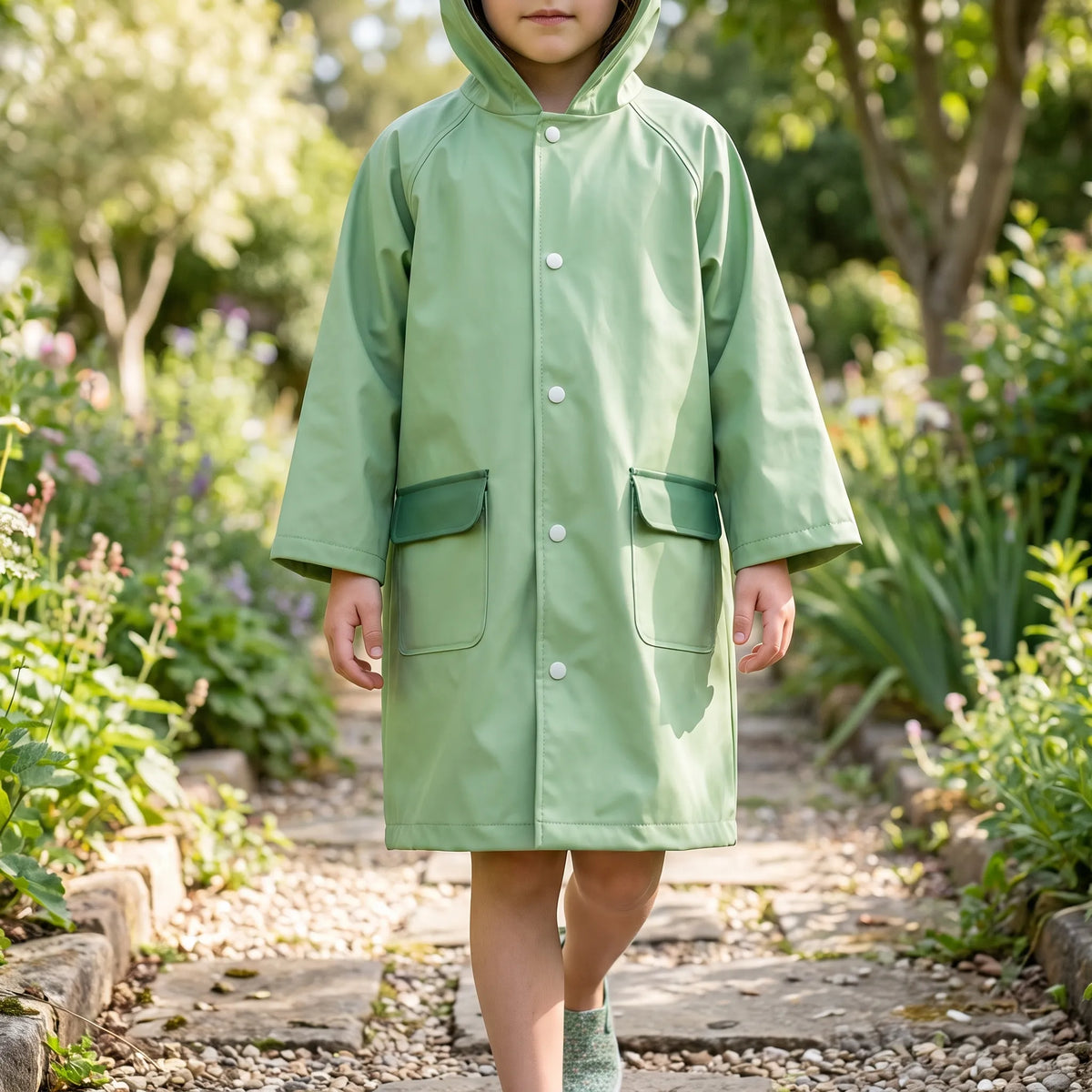 Children's Raincoat With Animal Hood
