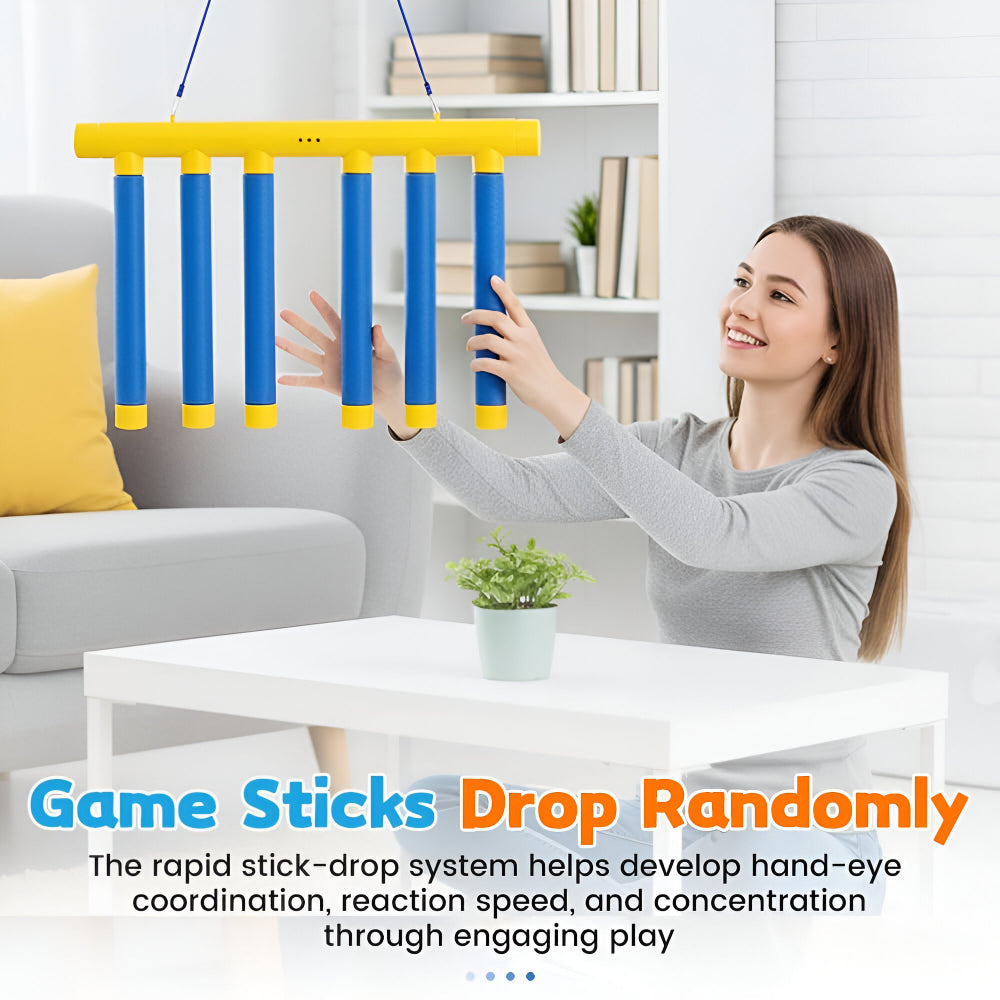 Children's Reflex Game and Falling Stick Reaction Trainer