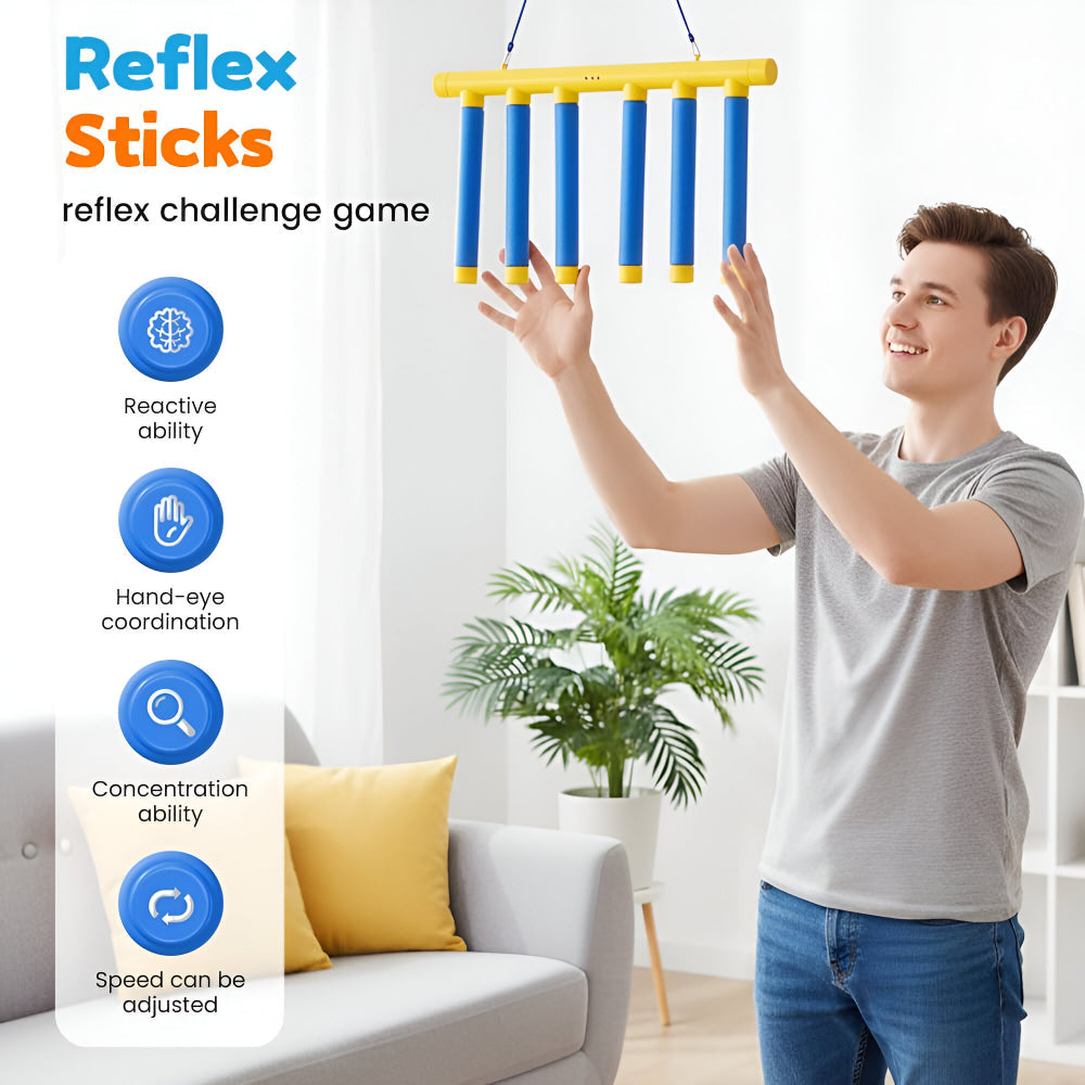 Children's Reflex Game and Falling Stick Reaction Trainer
