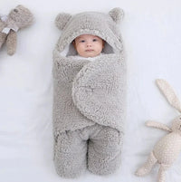 Children's Sleeping Bag – Winter Teddy Bear Fleece Blanket