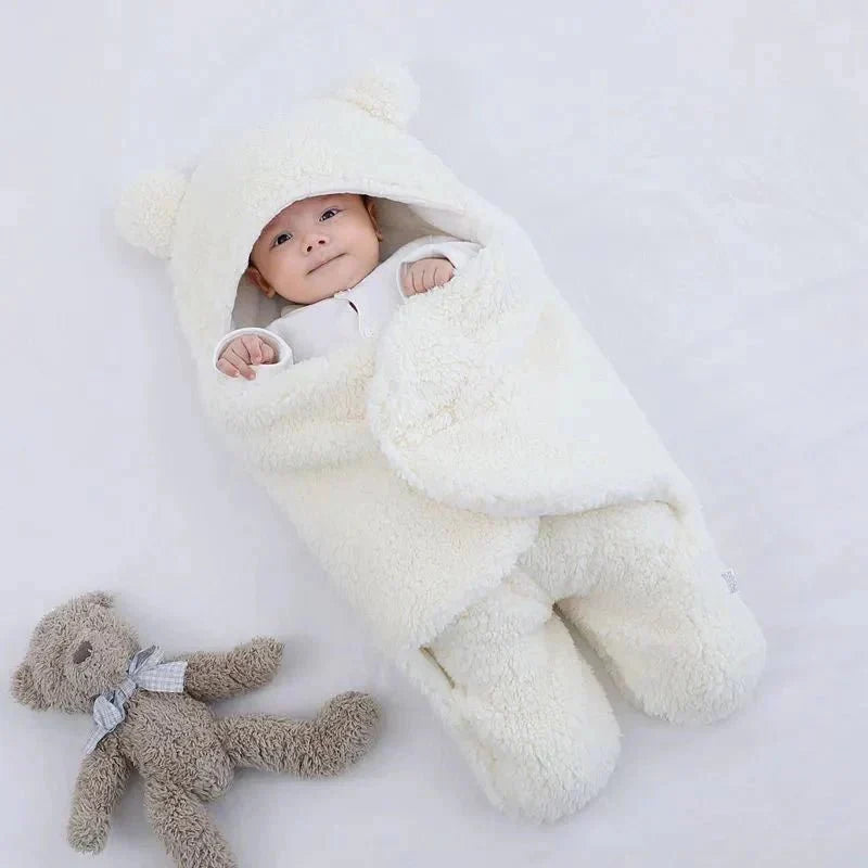 Children's Sleeping Bag – Winter Teddy Bear Fleece Blanket