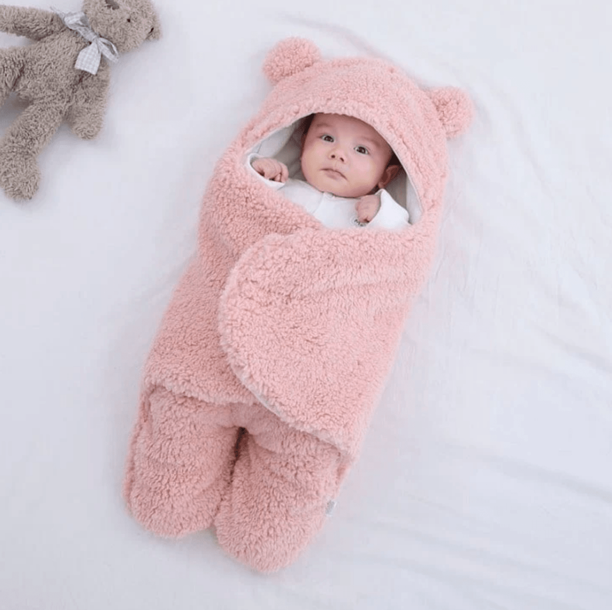 Children's Sleeping Bag – Winter Teddy Bear Fleece Blanket