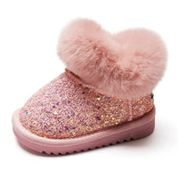 Children's Warm Plush Snow Boots with Soft Sole