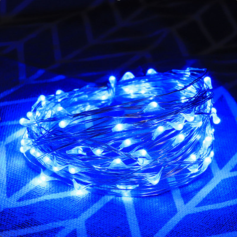 Christmas Copper Wire String Lights with USB Remote Control