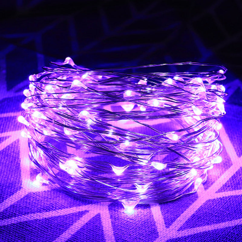 Christmas Copper Wire String Lights with USB Remote Control