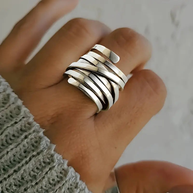 Chunky Silver Statement Ring
