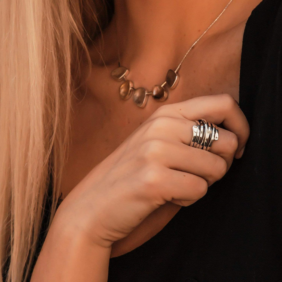Chunky Silver Statement Ring