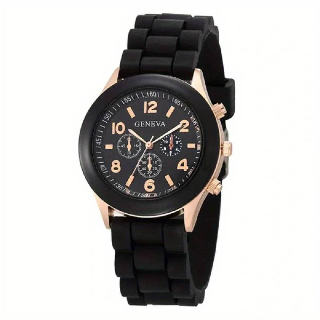 Classic Casual Silicone Quartz Watch