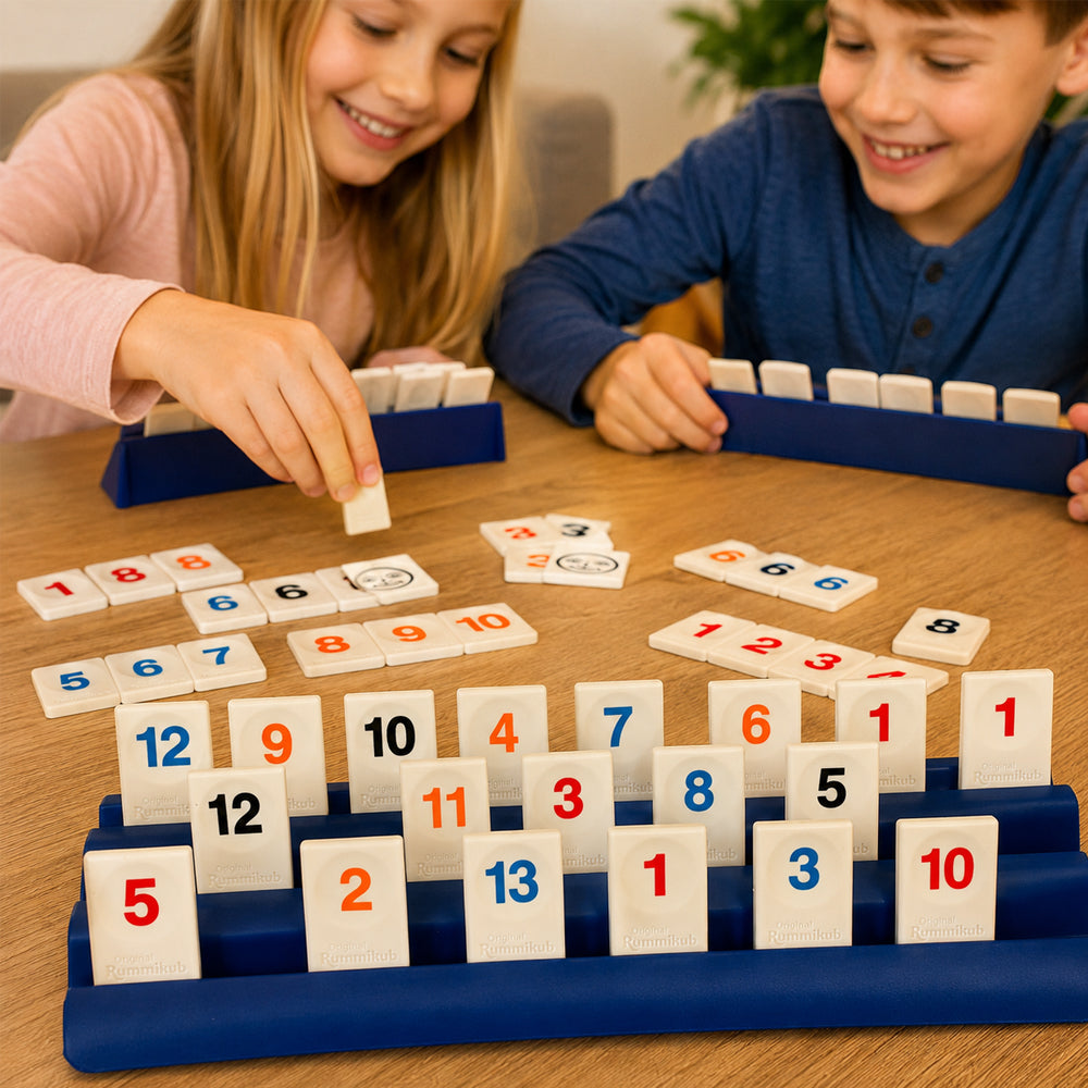 Classic Family Number Tile Game for 2-4 Players – Tactical & Strategic Board Game