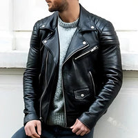 Classic Leather Biker Jacket