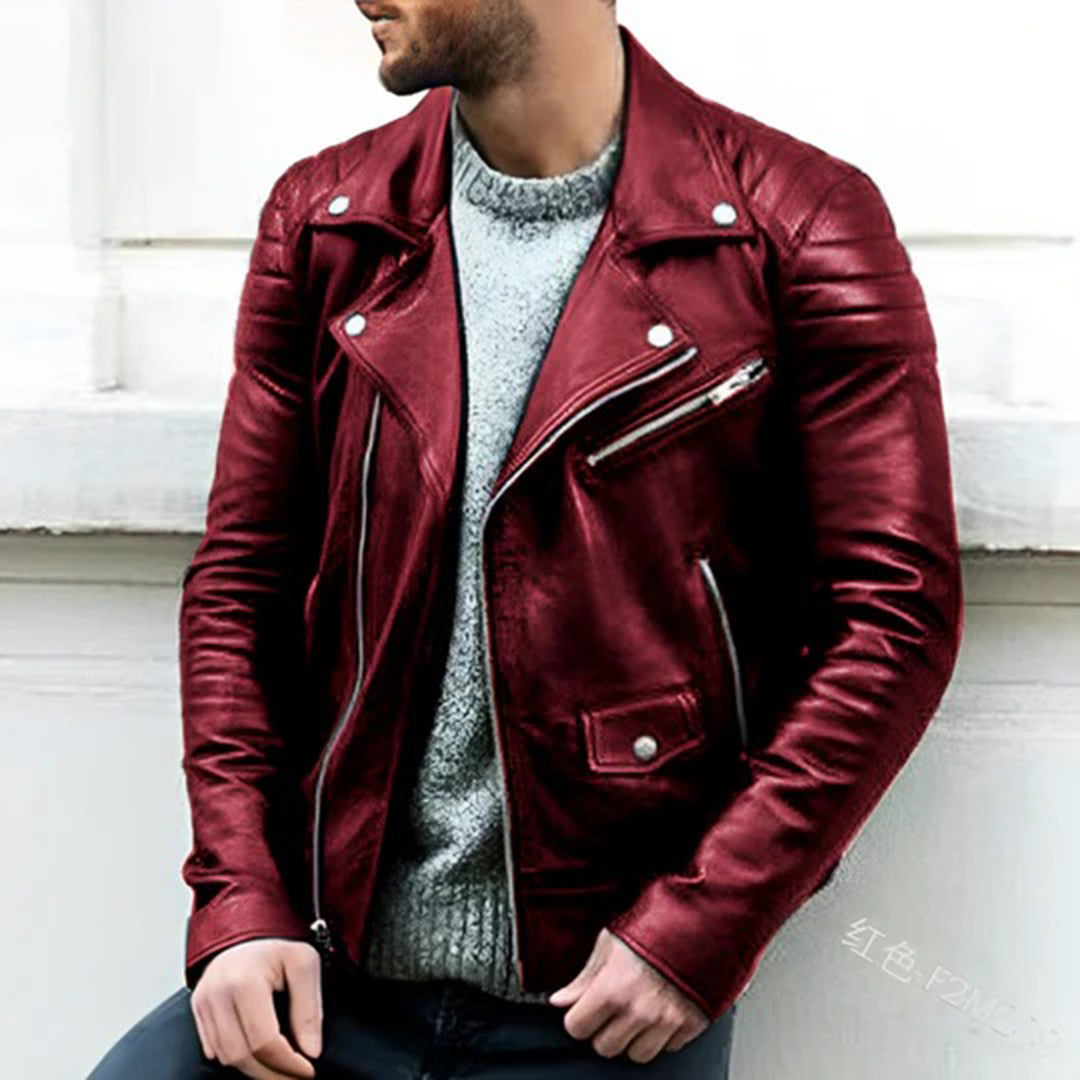 Classic Leather Biker Jacket