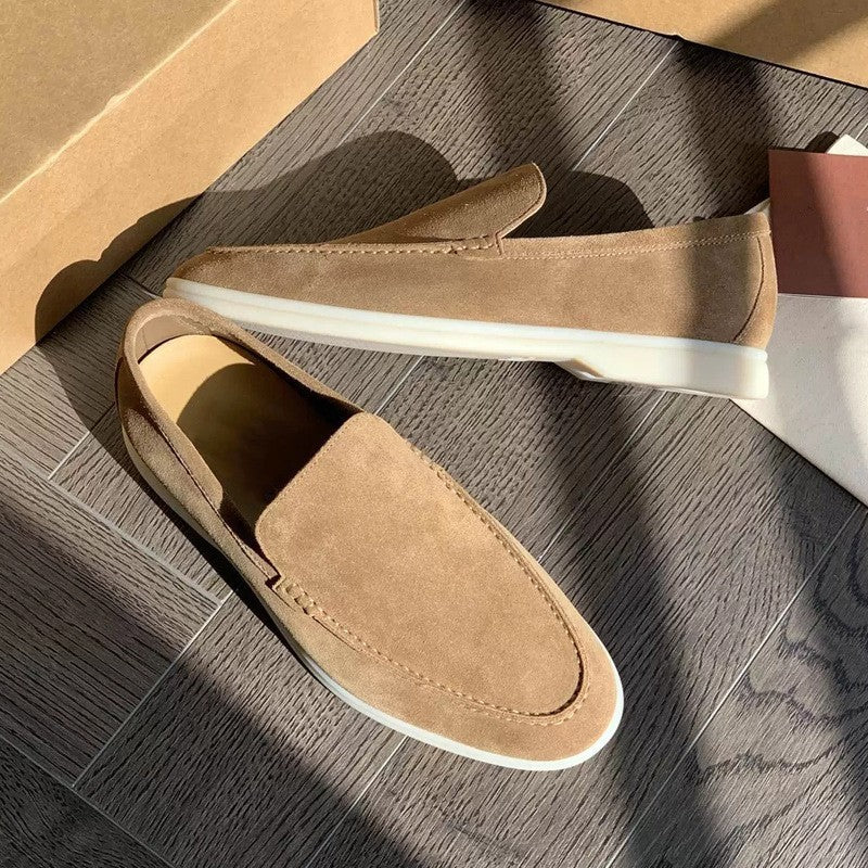 Classic Men's Suede Loafers - Autumn Edition