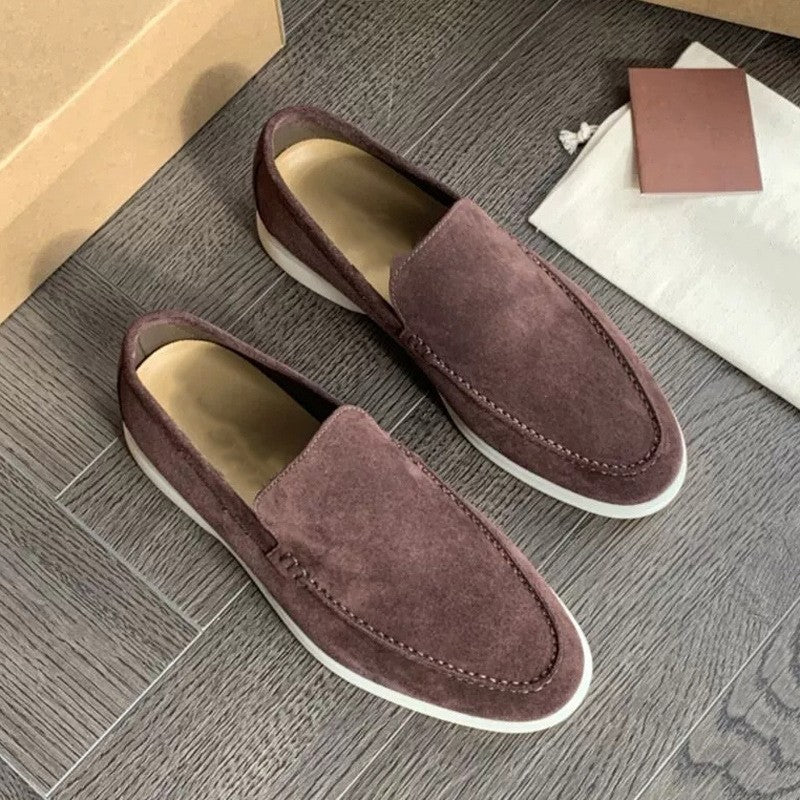 Classic Men's Suede Loafers - Autumn Edition