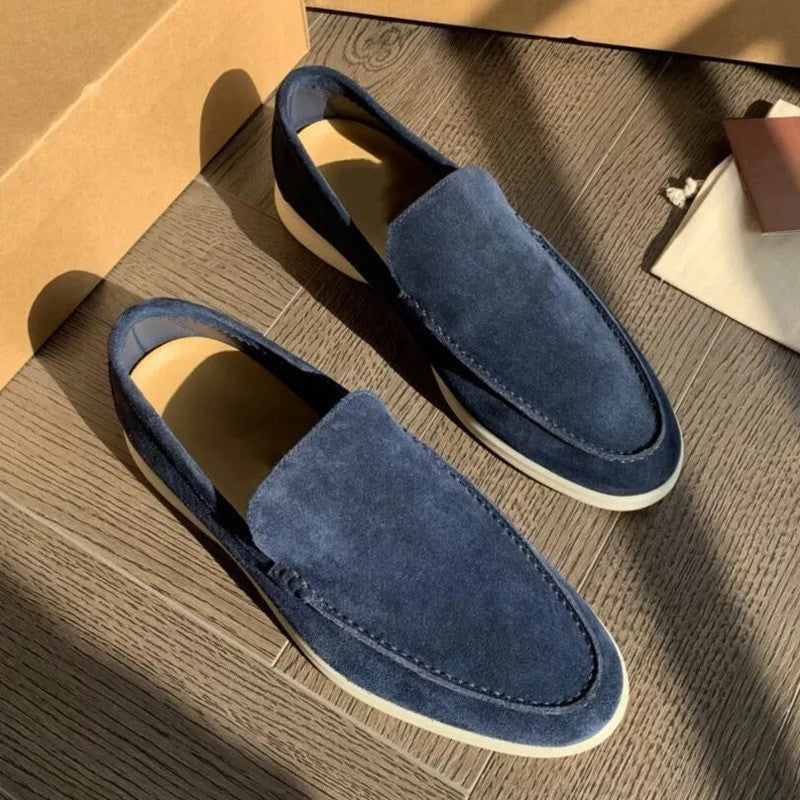 Classic Men's Suede Loafers - Autumn Edition