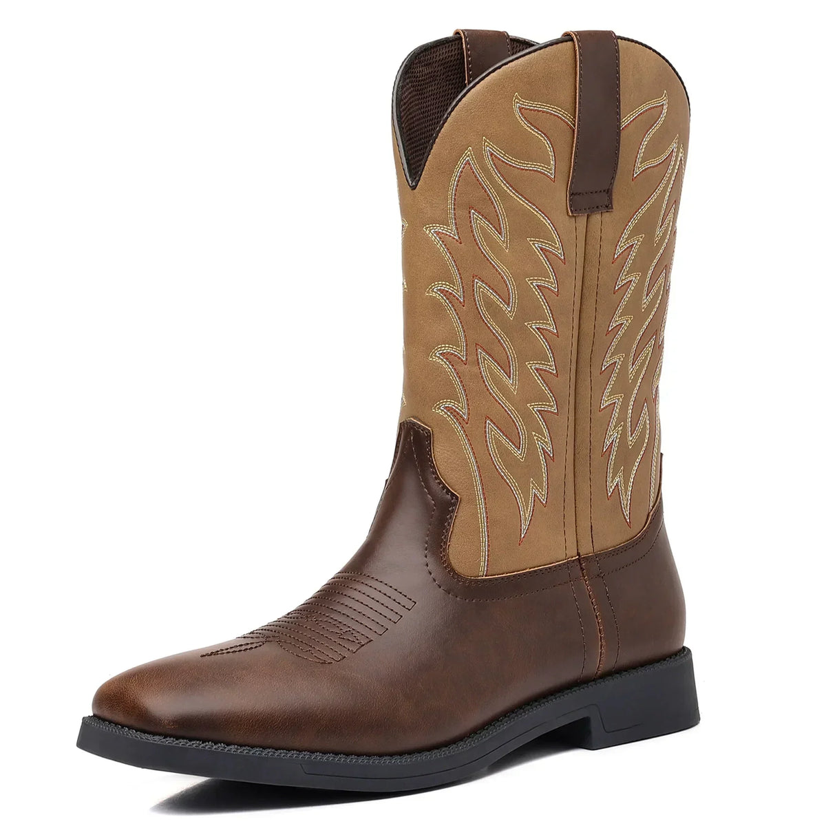 Classic Men's Western Dark Brown Cowboy Boots